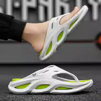 南极人 外穿厚底踩屎感 静音防臭防磨防滑人字拖鞋 男款