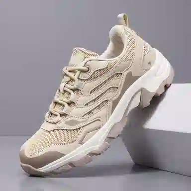 南极人 网布 情侣款舒适时尚潮流简约百搭经典复古户外休闲运动前卫高级感 减震包裹性增高平衡支撑耐磨轻便透气防滑 低帮 板鞋 男女同款