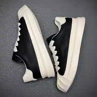 头层牛皮 潮流真皮贝壳头轻便百搭休闲运动 防水透气增高 低帮 板鞋 男款