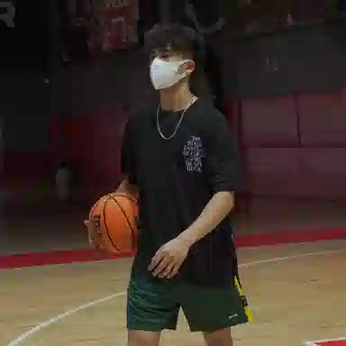 LUSHISI Basketball Training Tee Black