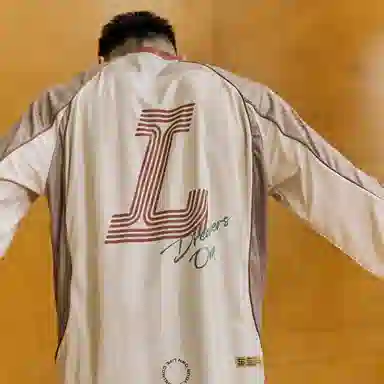 LUSHISI Football Crewneck Long Sleeve Tee