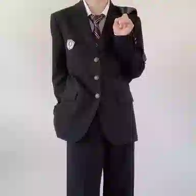 木村叔 中款纯色单排扣制服 男款