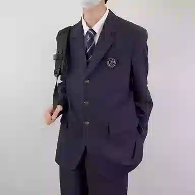 木村叔 中款纯色单排扣制服 男款