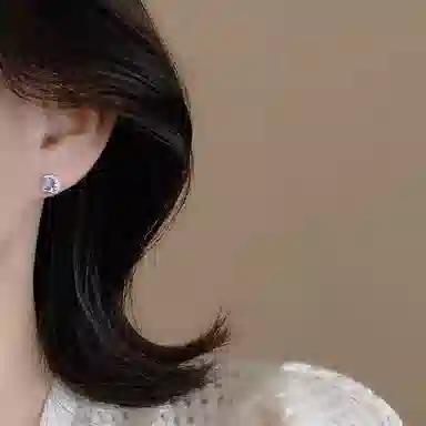 Shenglan Ocean UX Blue Eye Moon Planet Earrings