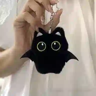 UX Creative Black Cat Plush Pendant
