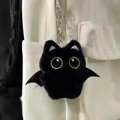 UX Creative Black Cat Plush Pendant