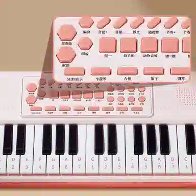 乐乐鱼 电子琴儿童乐器 初学小钢琴入门可弹奏 早教益智玩具