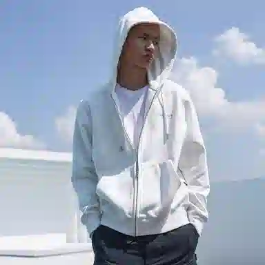 WHOOSIS Logo Zip Cardigan