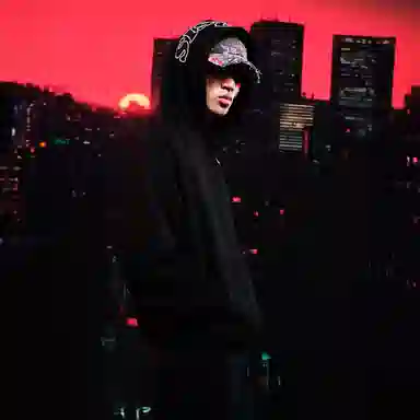 WHOOSIS Space Cotton Zip Hoodie