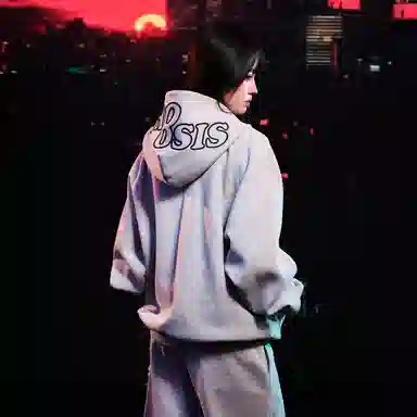 WHOOSIS Space Cotton Zip Hoodie