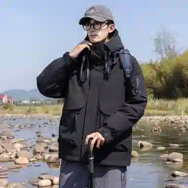 鸭鸭 时尚休闲工装百搭短款羽绒服 男女同款