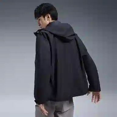 鸭鸭 可拆卸内胆外套短款连帽现代风羽绒服 男女同款