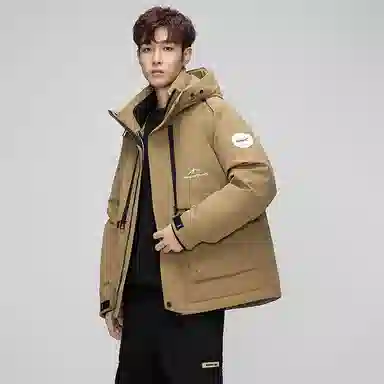 鸭鸭 时尚休闲工装短款百搭羽绒服 男款