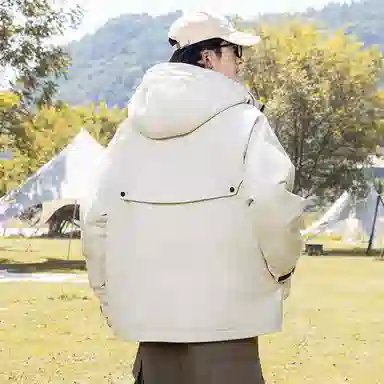 鸭鸭 时尚休闲工装百搭短款羽绒服 男女同款