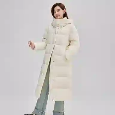 鸭鸭 保暖休闲时尚加厚羽绒服 女款