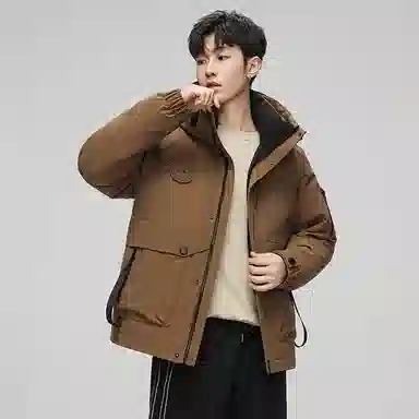 鸭鸭 户外登山工装加厚保暖羽绒服 男女同款