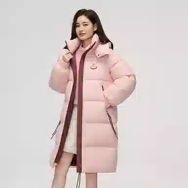 鸭鸭 时尚休闲保暖中长款羽绒服 女款