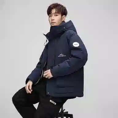 鸭鸭 时尚休闲工装短款百搭羽绒服 男款
