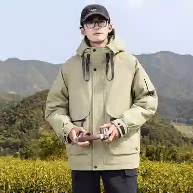 鸭鸭 时尚休闲工装百搭短款羽绒服 男女同款