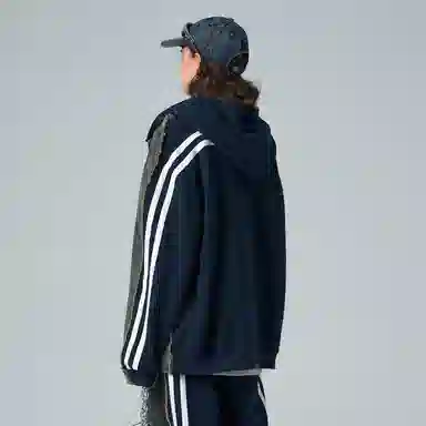 ER Denim Hoodie Blue