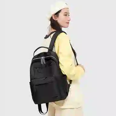 單倉 简约通勤百搭旅行背包 织物 双肩包 女款 多色