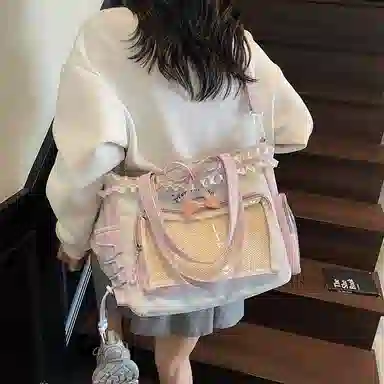 單倉 二次元小众多巴胺 布料 痛包 常规 女款 多色