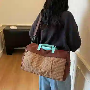 單倉 高级感简约时尚日常 布 旅行包 男女同款情侣款 多色