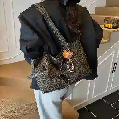 單倉 复古时尚小众高级感轻便百搭托特包 布 单肩包 常规 女款 多色