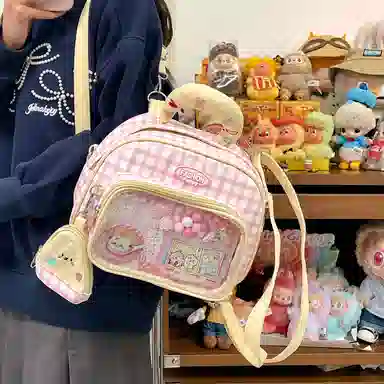 單倉 韩系百搭小清新学院萌系可爱旅行出游手提包 尼龙 痛包 常规 女款 多色