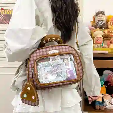 單倉 韩系百搭小清新学院萌系可爱旅行出游手提包 尼龙 痛包 常规 女款 多色