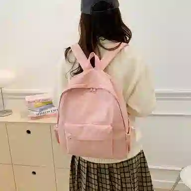 單倉 日系时尚高级感通勤百搭 牛津布 双肩包 常规 男女同款情侣款 多色
