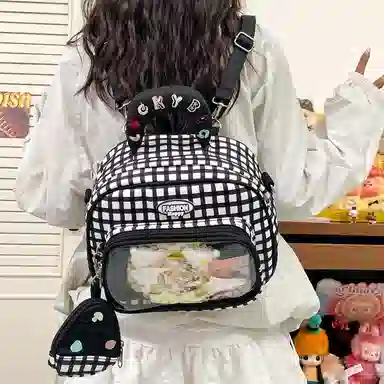單倉 韩系百搭小清新学院萌系可爱旅行出游手提包 尼龙 痛包 常规 女款 多色