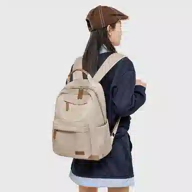 單倉 简约通勤百搭旅行背包 织物 双肩包 女款 多色