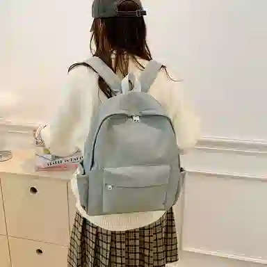 單倉 日系时尚高级感通勤百搭 牛津布 双肩包 常规 男女同款情侣款 多色