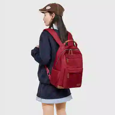 單倉 简约通勤百搭旅行背包 织物 双肩包 女款 多色