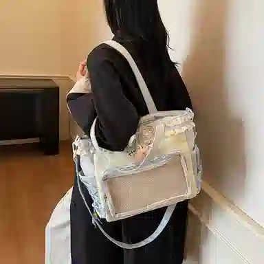 單倉 二次元小众多巴胺 布料 痛包 常规 女款 多色