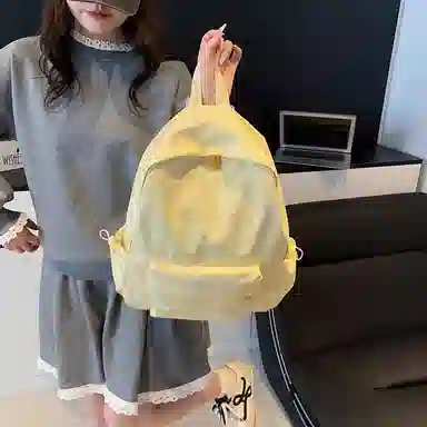 單倉 日系时尚高级感通勤百搭 牛津布 双肩包 常规 男女同款情侣款 多色