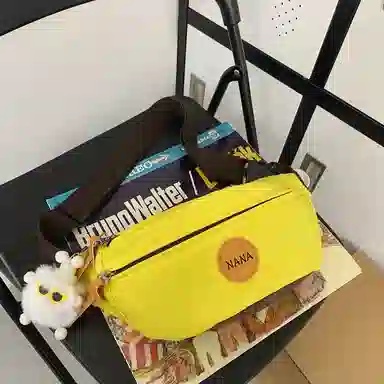 單倉 日系撞色设计大容量通勤百搭 尼龙 胸包 常规 男女同款情侣款 多色