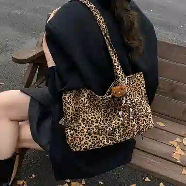 單倉 复古时尚小众高级感轻便百搭托特包 布 单肩包 常规 女款 多色