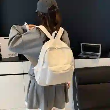 單倉 日系时尚高级感通勤百搭 牛津布 双肩包 常规 男女同款情侣款 多色