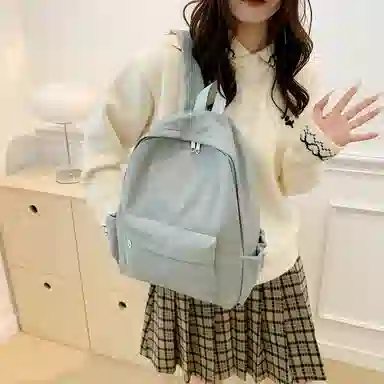 單倉 日系时尚高级感通勤百搭 牛津布 双肩包 常规 男女同款情侣款 多色