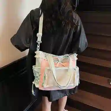 單倉 二次元小众多巴胺 布料 痛包 常规 女款 多色