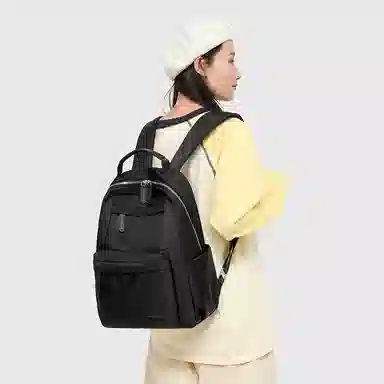 單倉 简约通勤百搭旅行背包 织物 双肩包 女款 多色