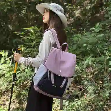 單倉 日系潮流简约小众设计感撞色轻便耐磨背包高品质学院风初高中学生大容量通勤百搭书包  尼龙 双肩包 常规 男女同款情侣款 多色