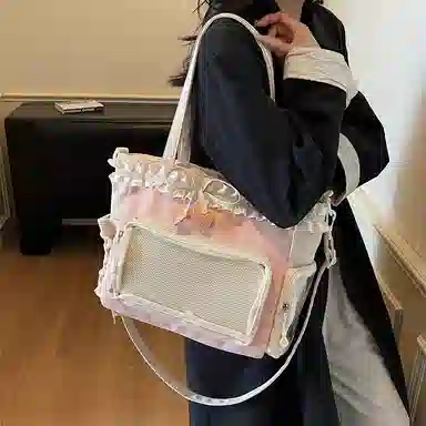 單倉 二次元小众多巴胺 布料 痛包 常规 女款 多色