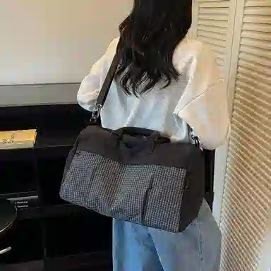 單倉 高级感简约时尚日常 布 旅行包 男女同款情侣款 多色