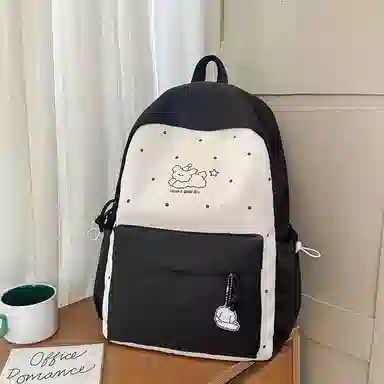 單倉 高颜值韩系卡通印花 尼龙 双肩包 常规 女款 多色