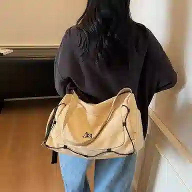 單倉 日系短独立鞋仓行学院风 布 旅行包 男女同款情侣款 多色
