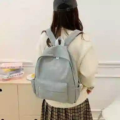 單倉 日系时尚高级感通勤百搭 牛津布 双肩包 常规 男女同款情侣款 多色