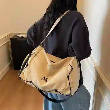 單倉 日系短独立鞋仓行学院风 布 旅行包 男女同款情侣款 多色